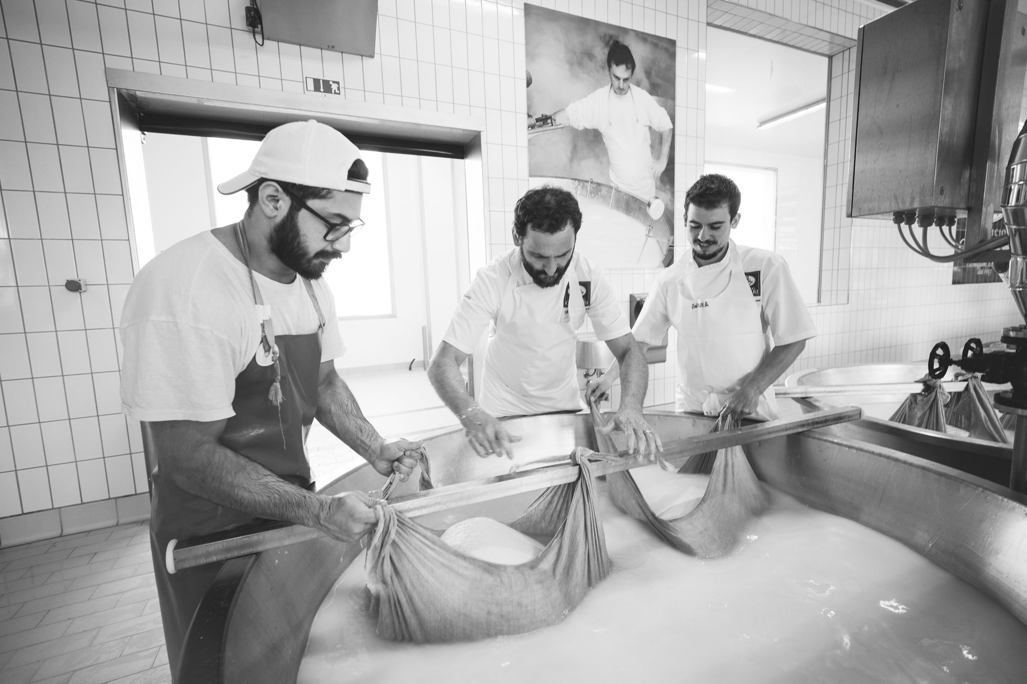 Parmesan Parmigiano Reggiano - Produktion Gennari