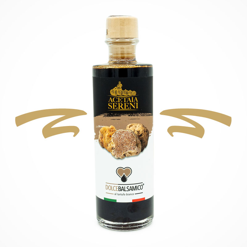 Condimento_Dolcebalsamico-Balsamessig_weißer Trüffel_250ml_Acetaia Sereni