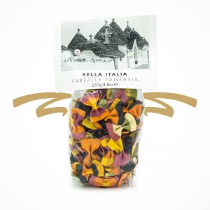 Bunte Farfalle, Hartweizengrießpasta, Pasta Umbro, Italien