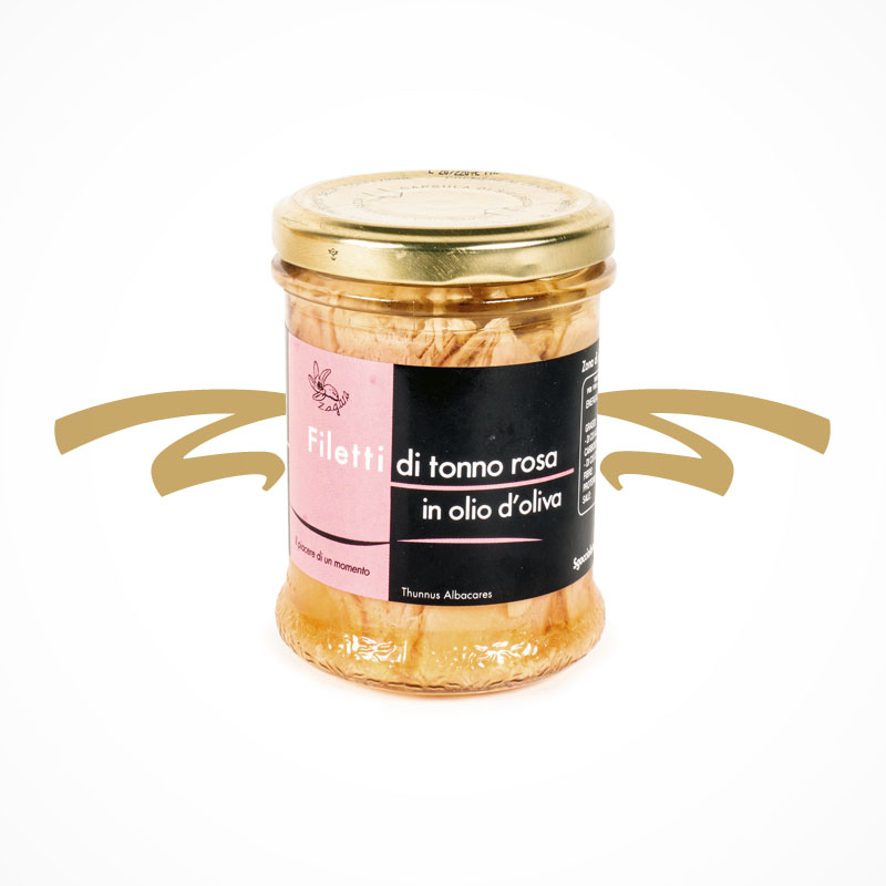 Zarte rosa Thunfischfilets von Zagara aus Italien für beste Feinkost, Antipasti und mehr