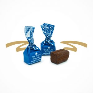 Tartufi aus Karamell und gesalzenen Haselnüssen, weißer Schokolade, Schokoladentrüffel