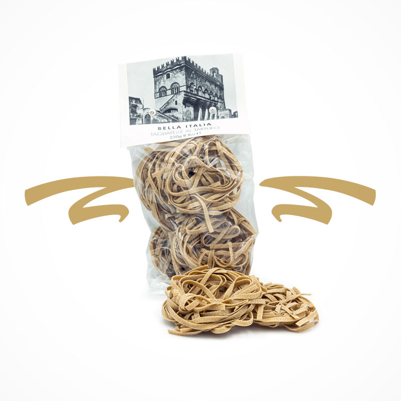 Trüffel Tagliatelle original aus Italien - aus der Pasta Manufaktur in Umbrien.