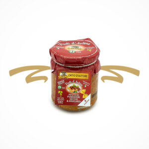 Pesto in Perfektion- authentische Geschmacksvariation von sonnengetrockneten Tomaten und Cashewnüssen, so beschreiben wir das Pesto di Pomodori secchi e Anacardi von Orto d´Autore. Die ausgewählten aufeinander abgestimmten Zutaten sorgen für natürlichen und besten Genuss zu deiner Pasta. Das Pesto passt außerdem ideal zu Fisch, Fleisch, Salat, Antipasti und Bruschetta. Vegan, sofort einsatzbereit und verzehrfähig. Buon appetito!