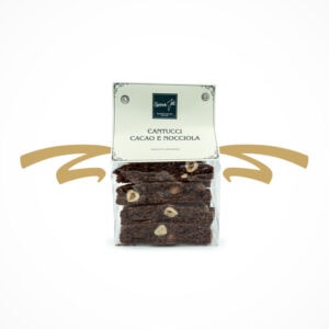 Cantucci Cacao e Nocciola – dieser Mandelgebäck Klassiker aus Italien mit Kakao und ganzen Haselnüssen. Ideal zu Kaffee, Tee und als süßer Snack.