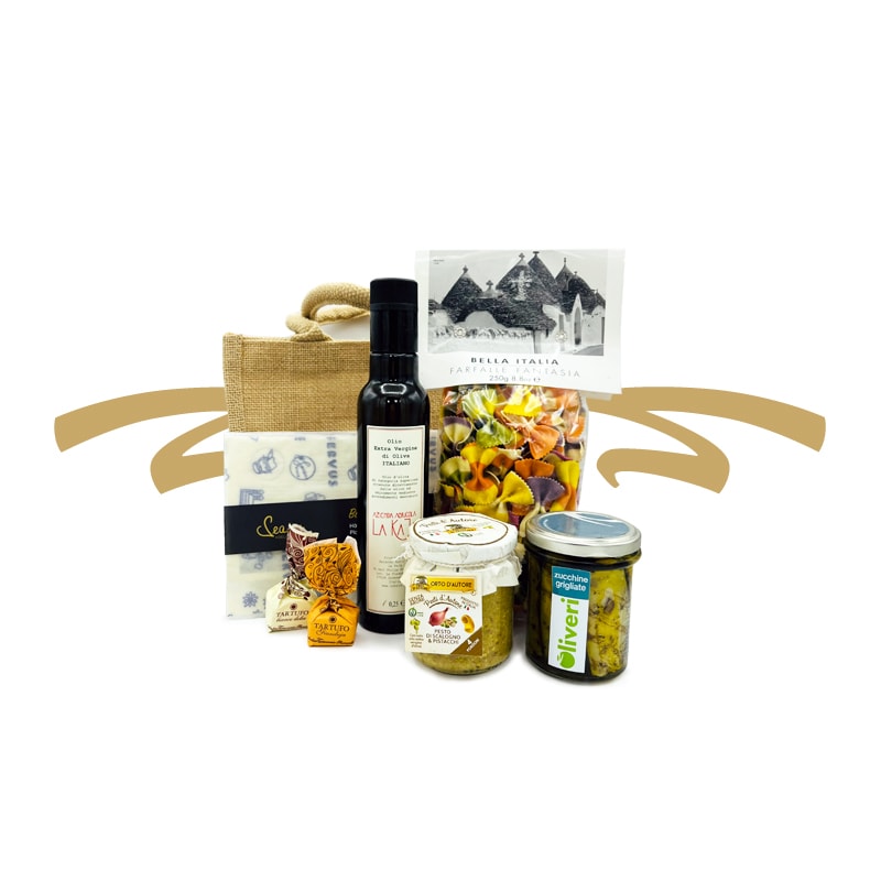 Genussvolle Geschenkidee mit köstlichen Grüßen aus Italien - perfekt zu jedem Anlass.