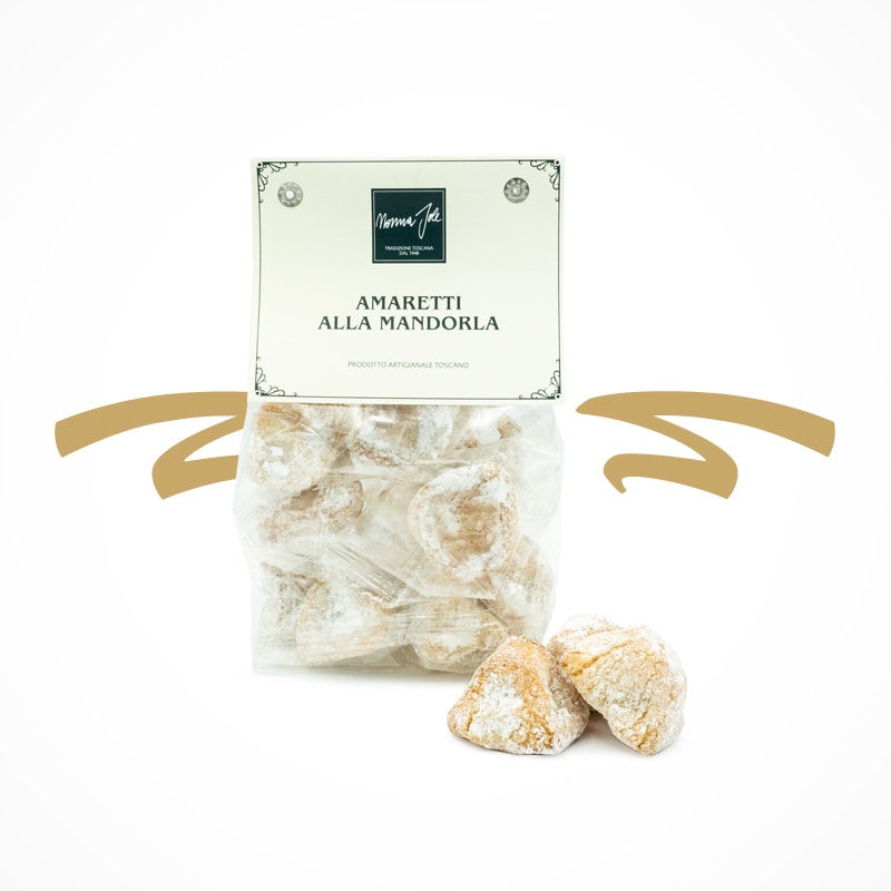 Zart, soft, süße Amaretti gebacken nach Traditionsrezept aus der Toskana.