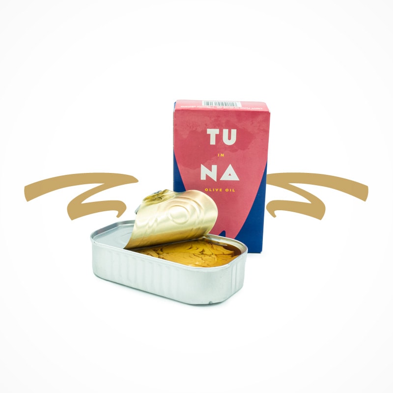Thunfisch in Olivenöl eingelegt, perfekt zu Salat und Pasta.