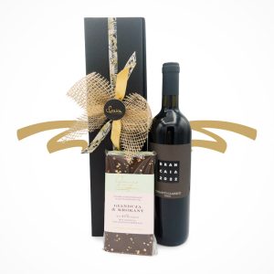Genussvolle Geschenkidee mit Rotwein & Schokolade