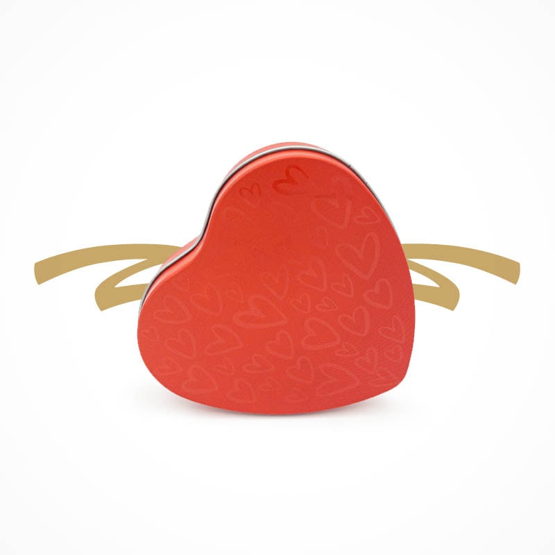 Geschenkdose Herzform Rot – Bild 2