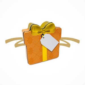 Schmuckdose_Geschenk_Orange_mit_Goldschleife