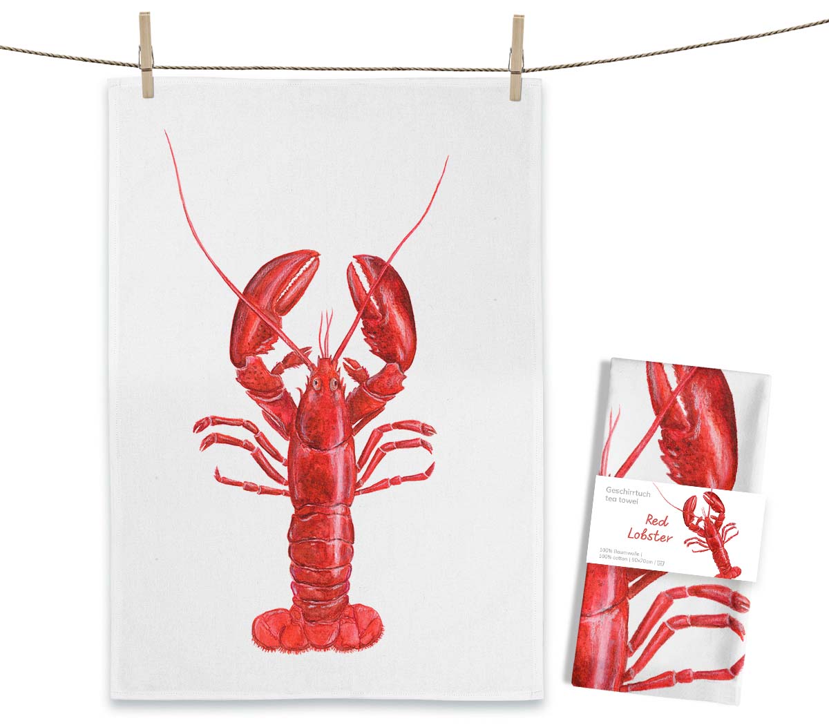 Geschirrtuch Lobster