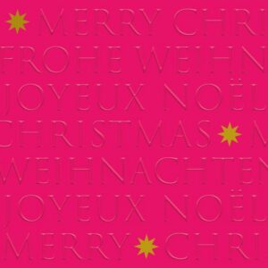 Servietten Pink Christmas 33x33
